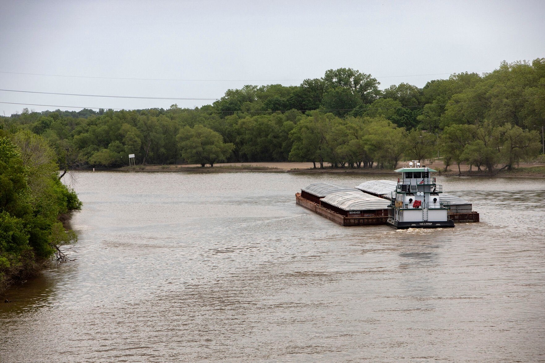 Low river levels disrupt harvest logistics