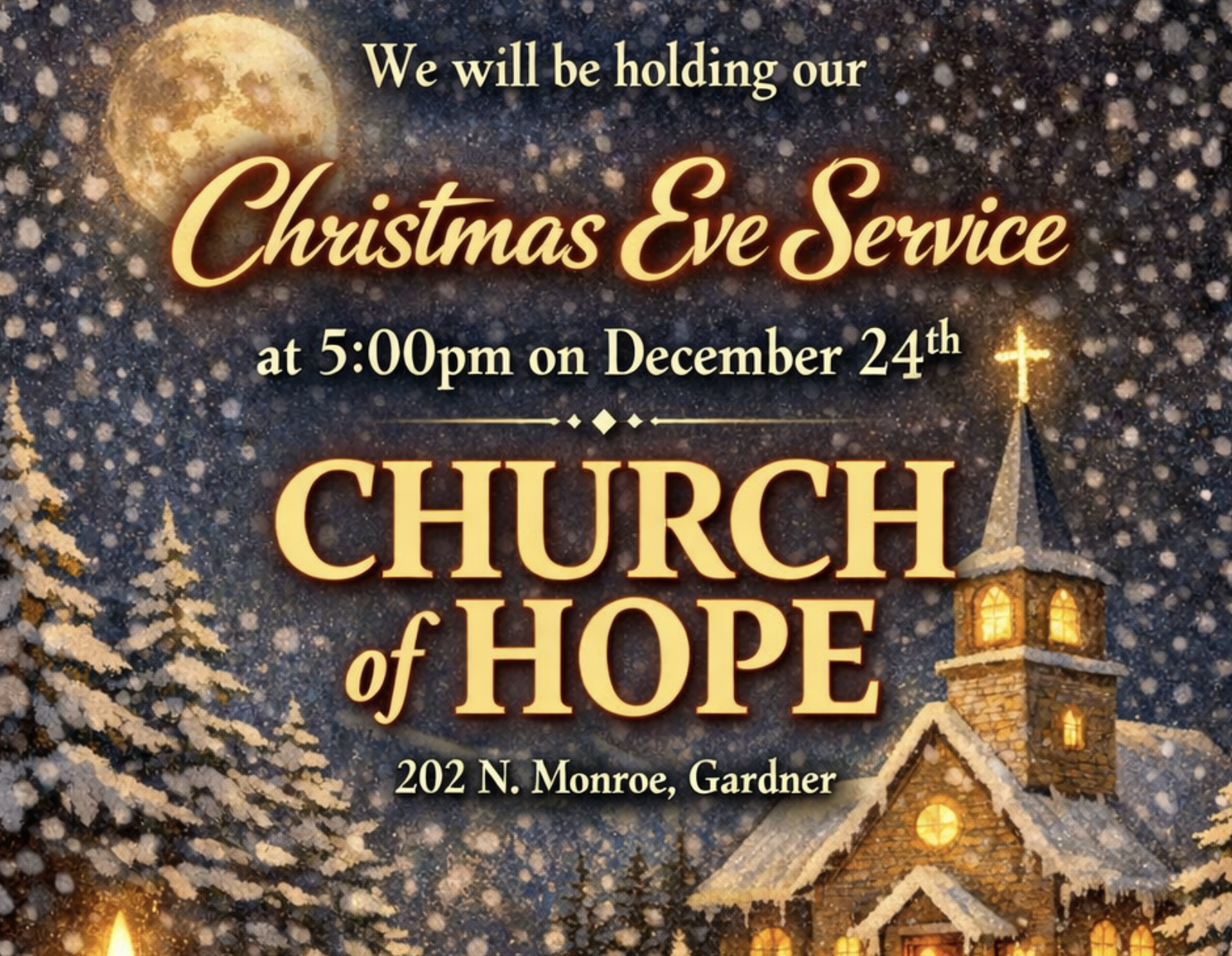 Christmas Eve Service – Gardner Church of Hope