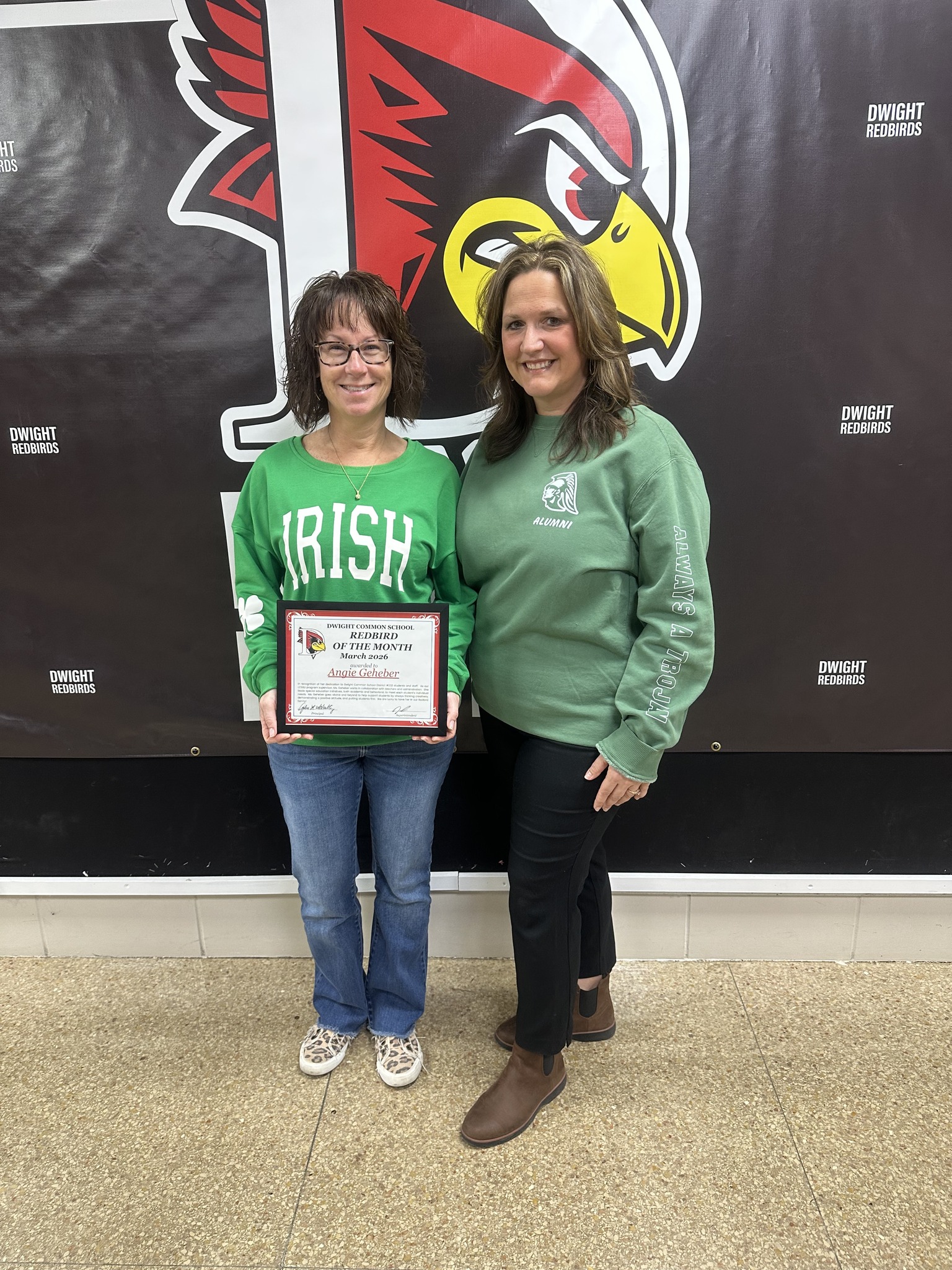 Angie Geheber Named Redbird of the Month for March!