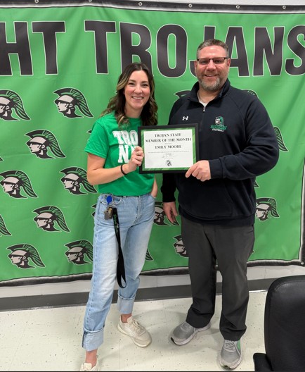 Emily Moore DTHS March Staff Member of the Month
