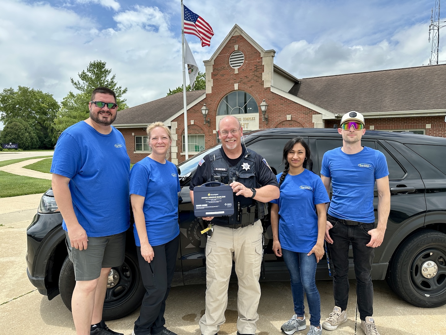 Dwight Police Department Receives Universal Pet Microchip Reader from Subies of the Corn