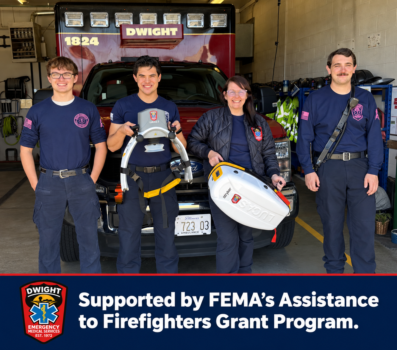Dwight EMS Puts New LUCAS Device in Service Following $20,000 FEMA Grant